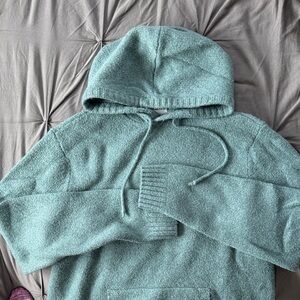 Old Navy Seafoam Green Hooded Sweater